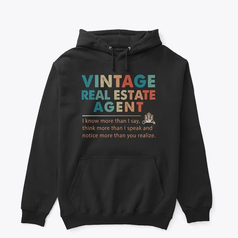 Vintage Real Estate Agent Hoodie