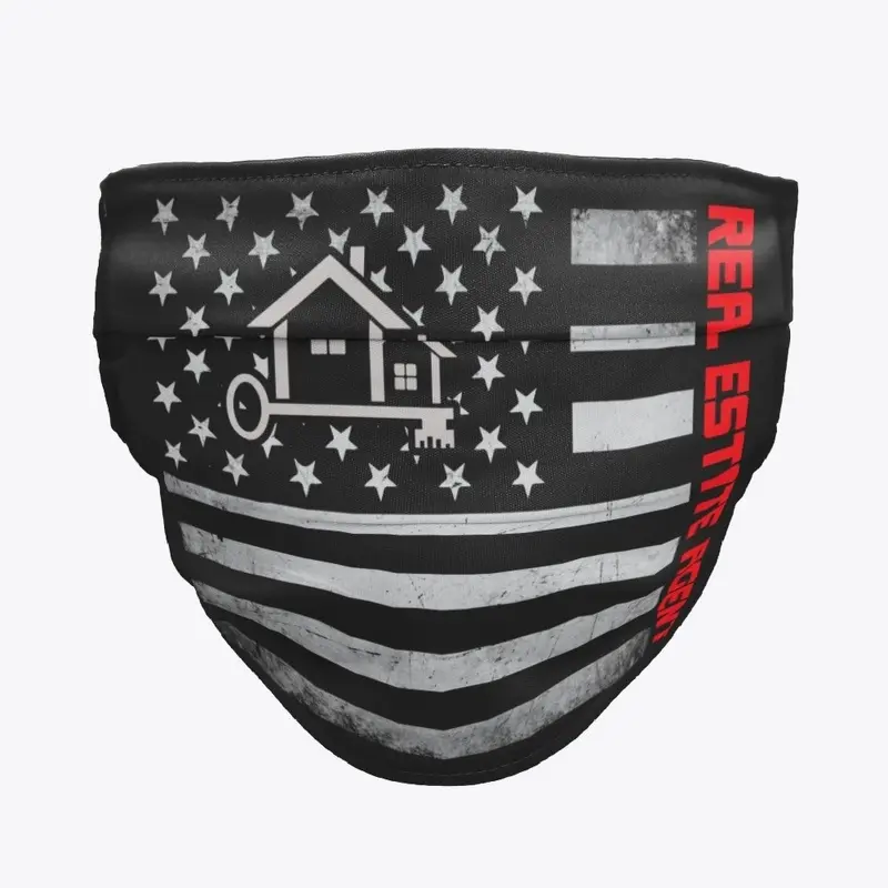 Real Estate Agent US Flag Mask