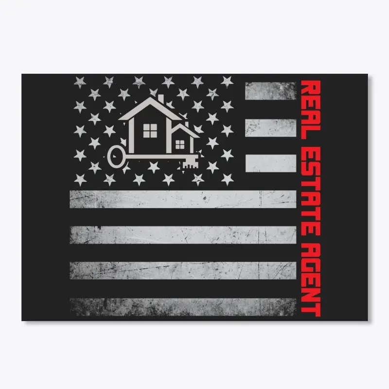 Real Estate Agent US Flag Mask